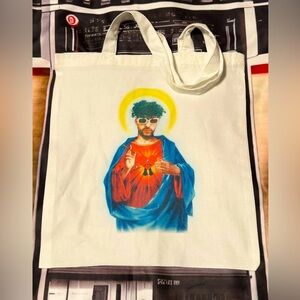 Benito the Trap Saint of la Isla Del Encanto tote